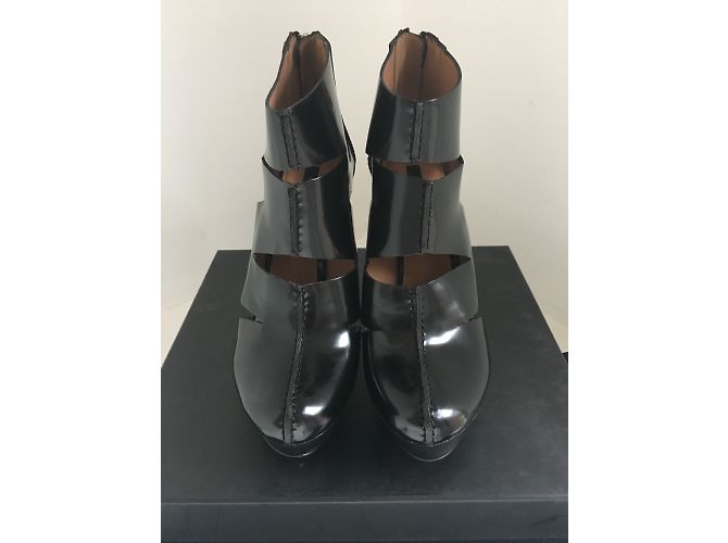 Botines Rachel Zoe de piel negra con plataforma Negro - vista 7