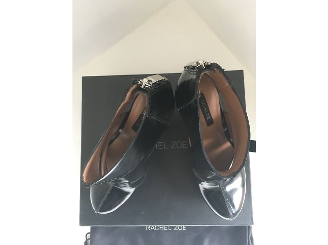 Botines Rachel Zoe de piel negra con plataforma Negro - vista 9