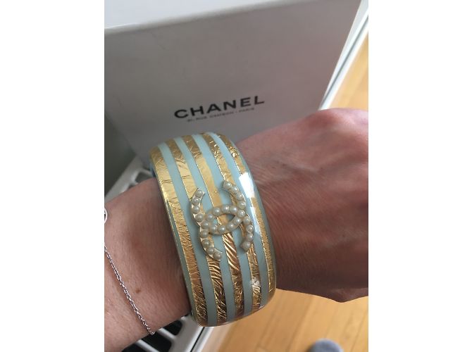 Chanel Pulseira Dourado - vista 5