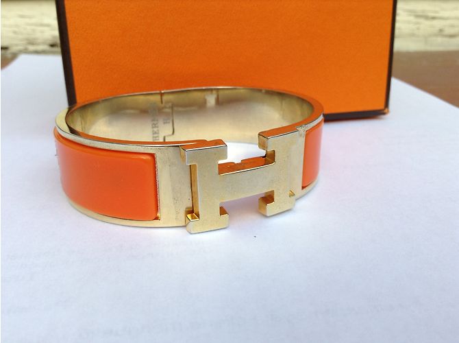 Hermès Pulsera CLIC H Naranja - vista 11