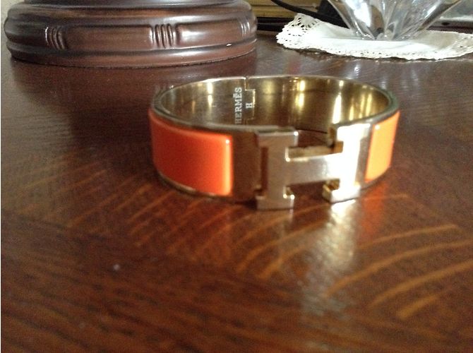 Hermès Pulsera CLIC H Naranja - vista 5