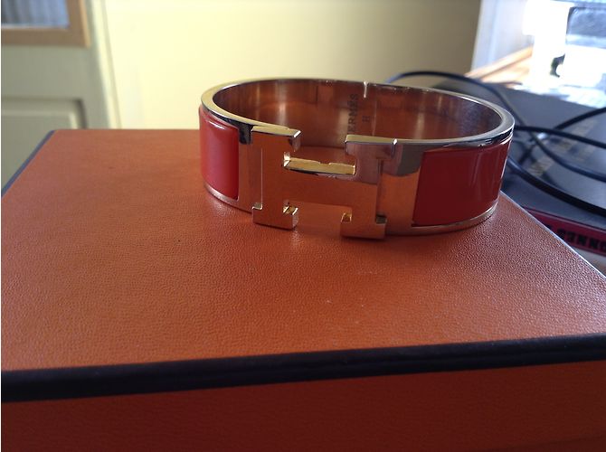 Hermès Pulsera CLIC H Naranja - vista 6