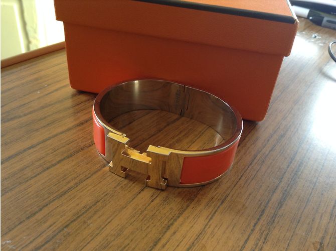 Hermès Pulsera CLIC H Naranja - vista 7
