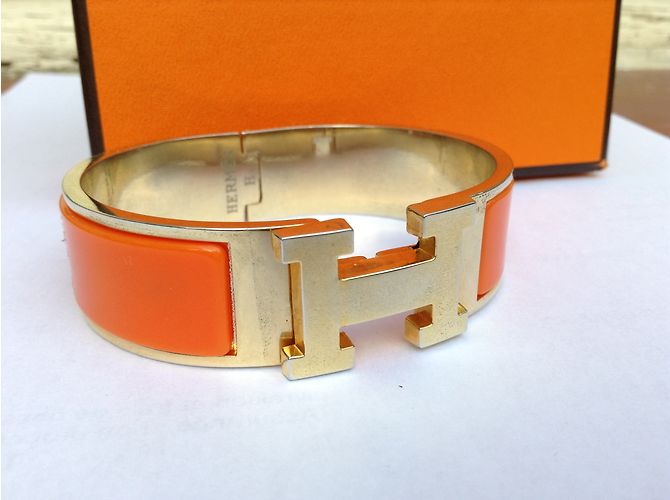 Hermès Pulsera CLIC H Naranja - vista 9