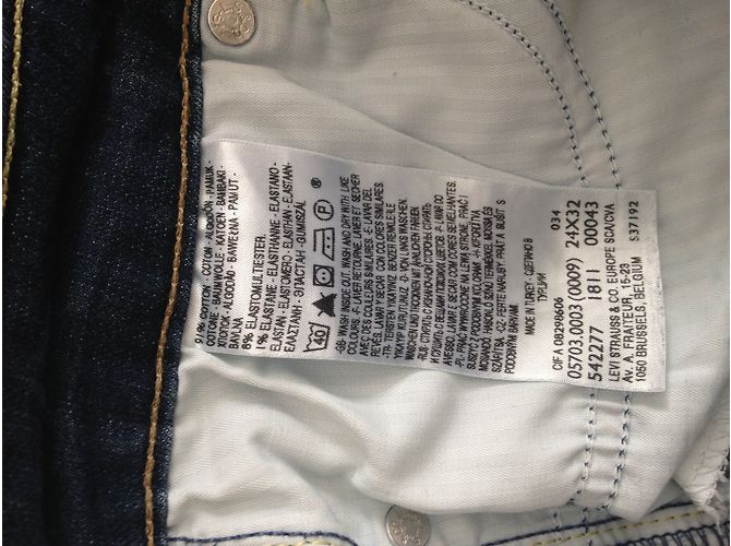 Vaqueros skinny Levi's en denim azul - vista 5