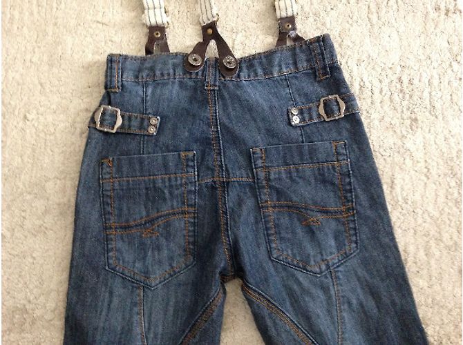 Autre Marque Jeans.Dept by kid's graffiti Bleu - vue 2