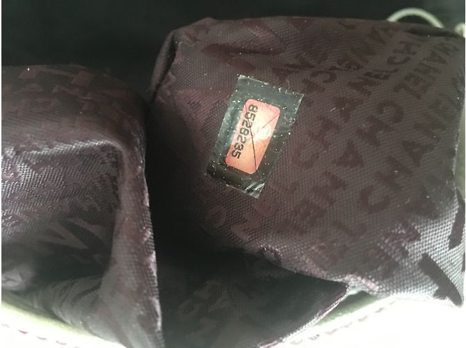 Borsa Chanel in pelle bianca Bianco - vista 7