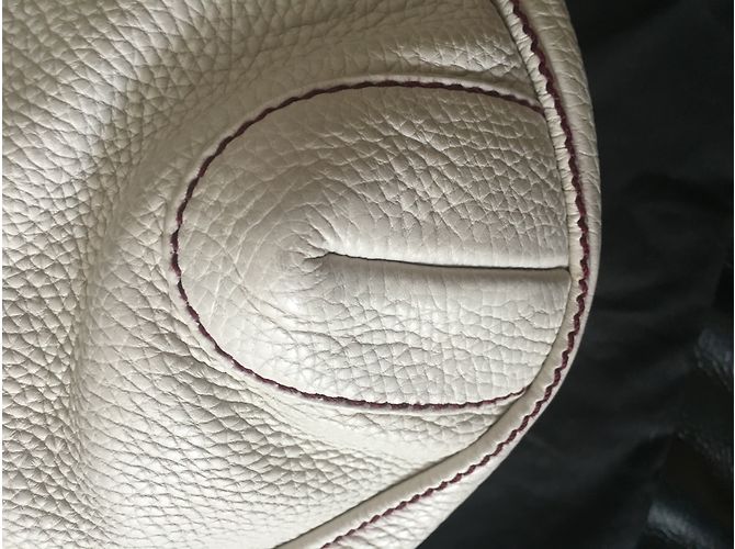 Borsa Chanel in pelle bianca Bianco - vista 9