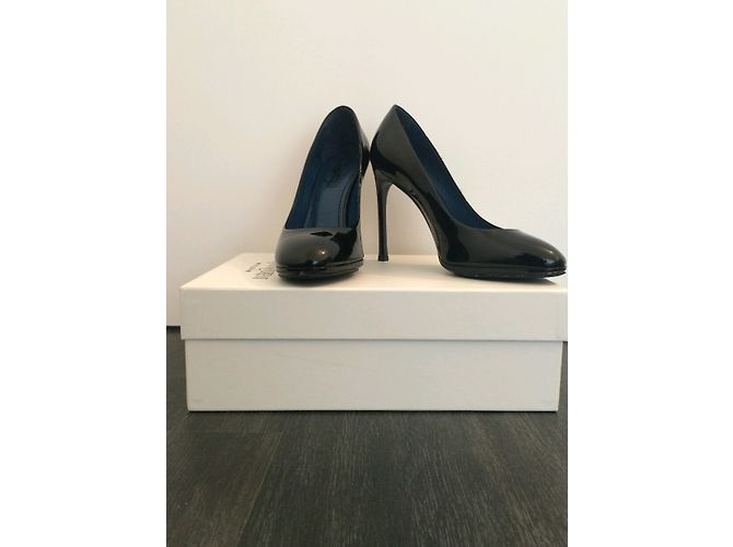 Décolleté Yves Saint Laurent Nicole in vernice nera Nero - vista 5