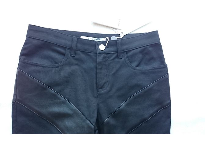 Givenchy Lederhose, Größe fr36 Schwarz - Ansicht 3