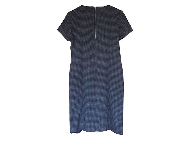 Gerard Darel Barnyard Kleid Dunkelgrau Wolle Größe 42 Anthrazitgrau - Ansicht 2