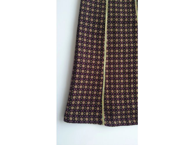 Erotokritos Falda de tweed Burdeos - vista 4