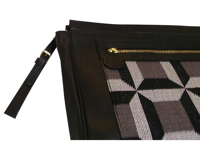 Pochette My Suelly in pelle nera Nero - vista 2