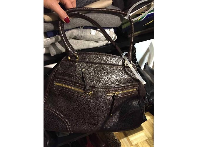 Borsa Hogan in pelle marrone - vista 2