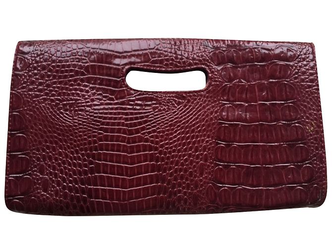 Pochette Nine West Rossa con Stampa Croco Rosso - vista 2