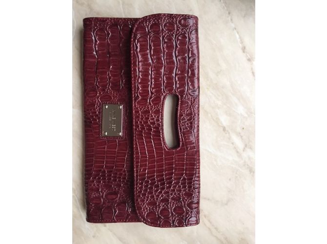 Pochette Nine West Rossa con Stampa Croco Rosso - vista 3