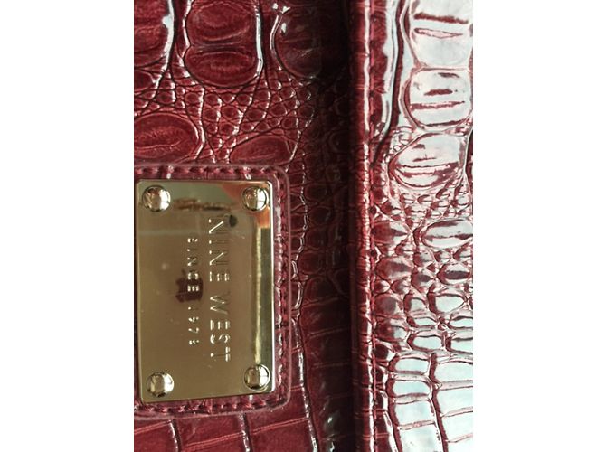 Pochette Nine West Rossa con Stampa Croco Rosso - vista 4