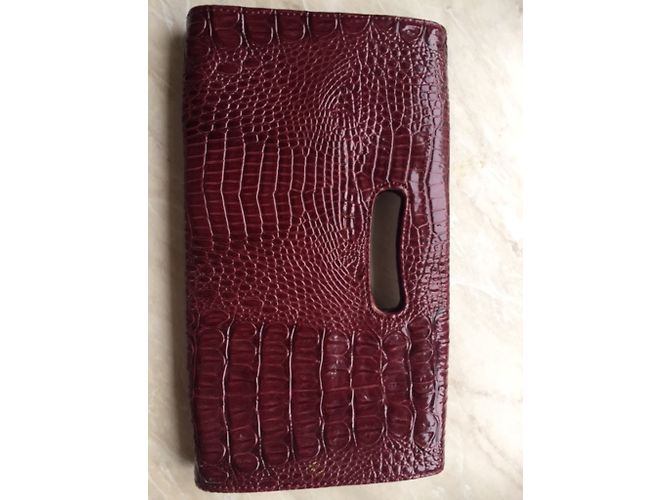 Pochette Nine West Rossa con Stampa Croco Rosso - vista 5