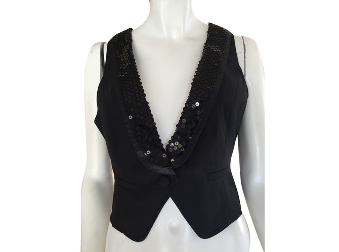 Chaleco Ichi de algodón negro Talla L - vista 2