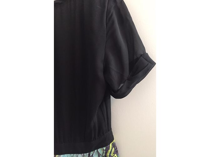 Diane Von Furstenberg Kleid aus schwarzer Seide - Ansicht 11
