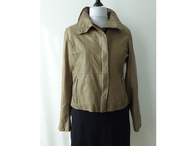 Ikks Lammleder Bikerjacke Braun XL - Ansicht 10