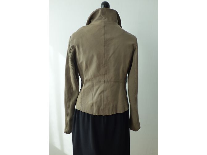 Ikks Lammleder Bikerjacke Braun XL - Ansicht 12