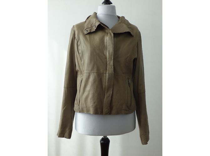 Ikks Lammleder Bikerjacke Braun XL - Ansicht 13