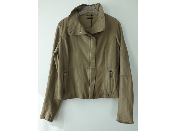 Ikks Lammleder Bikerjacke Braun XL - Ansicht 3