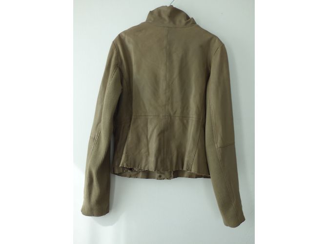Ikks Lammleder Bikerjacke Braun XL - Ansicht 6