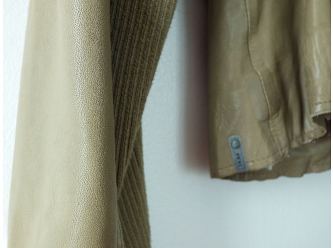 Ikks Lammleder Bikerjacke Braun XL - Ansicht 7