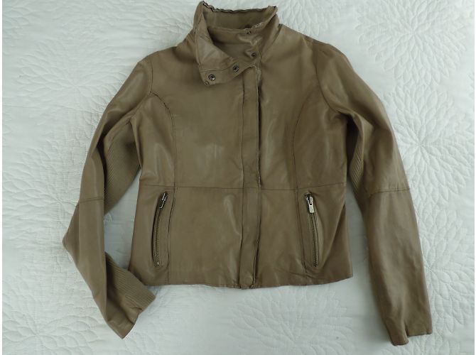 Ikks Lammleder Bikerjacke Braun XL - Ansicht 9