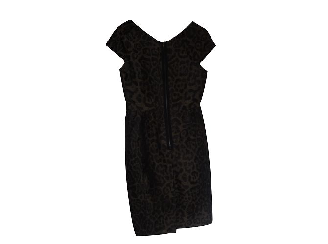 Vestido Apostrophe Estampado Leopardo Marrón y Negro Estampado de leopardo - vista 2