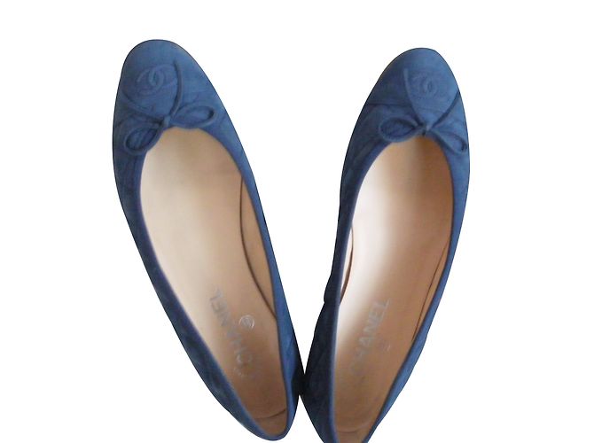 Chanel Ballerine Blu - vista 2