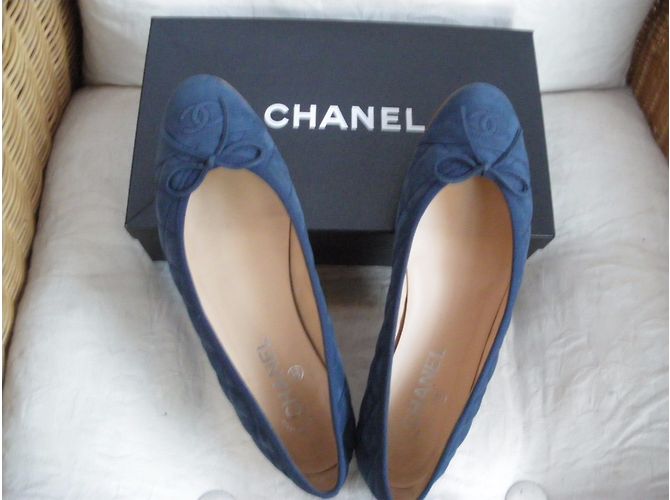 Chanel Ballerine Blu - vista 7