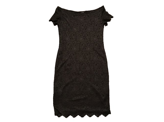 Liu.Jo Kleid aus schwarzer Stretch-Spitze - Ansicht 2