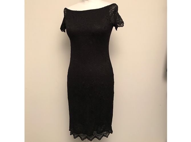 Liu.Jo Kleid aus schwarzer Stretch-Spitze - Ansicht 3