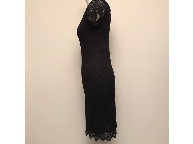 Liu.Jo Kleid aus schwarzer Stretch-Spitze - Ansicht 4