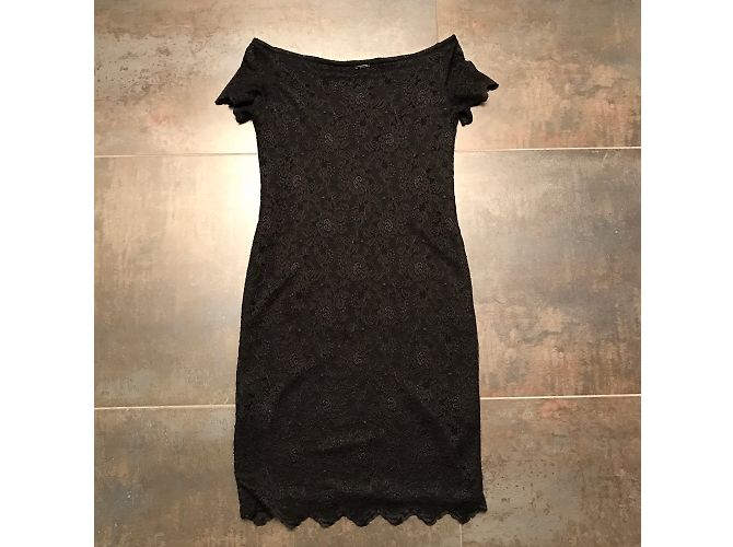 Liu.Jo Kleid aus schwarzer Stretch-Spitze - Ansicht 7
