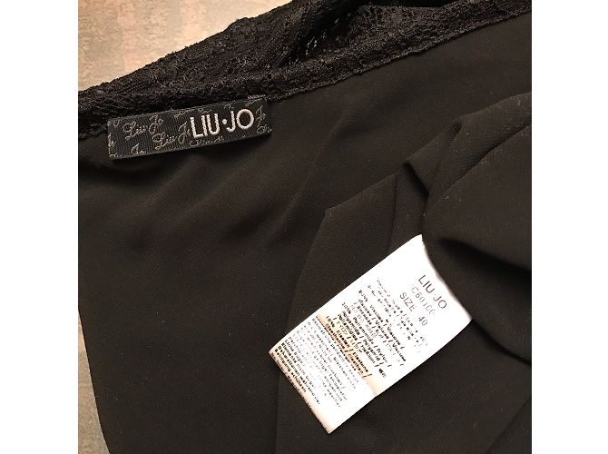 Liu.Jo Kleid aus schwarzer Stretch-Spitze - Ansicht 8