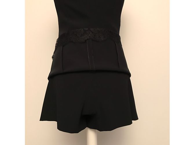 Moschino Cheap And Chic Schwarzes Minikleid mit Shorts - Ansicht 6