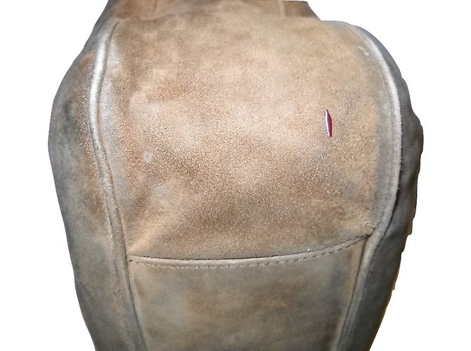 Moschino Borsa Tote in Scamosciato Beige - vista 10