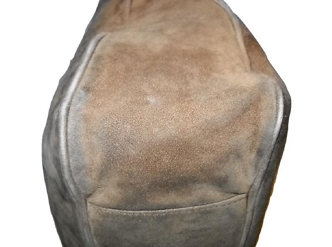 Moschino Borsa Tote in Scamosciato Beige - vista 8