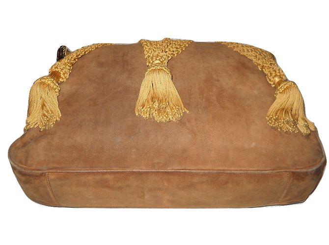 Moschino Borsa Tote in Scamosciato Beige - vista 9