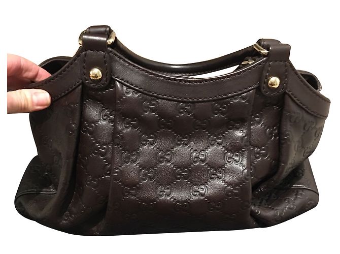 Borsa Gucci marrone in pelle - vista 2