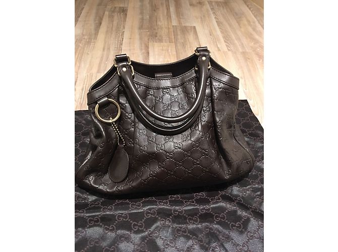Borsa Gucci marrone in pelle - vista 4