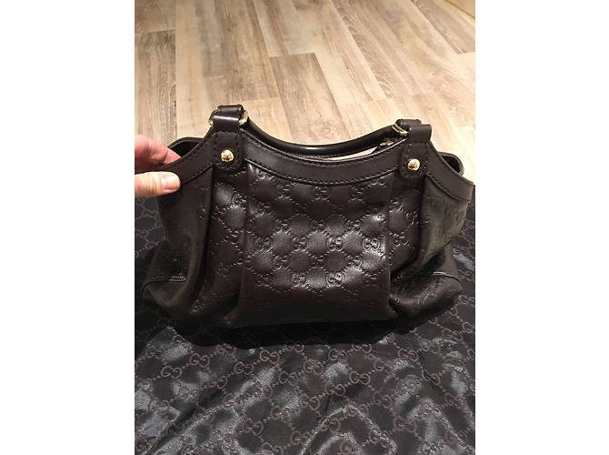 Borsa Gucci marrone in pelle - vista 5