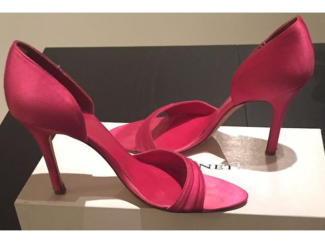 Lk Bennett Fable Pumps aus Satin Fuchsia Größe 38 Pink - Ansicht 3