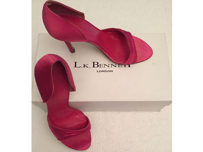 Lk Bennett Fable Pumps aus Satin Fuchsia Größe 38 Pink - Ansicht 5