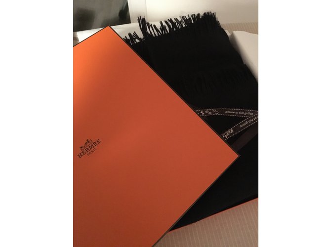 Hermès Cachecol Preto - vista 9