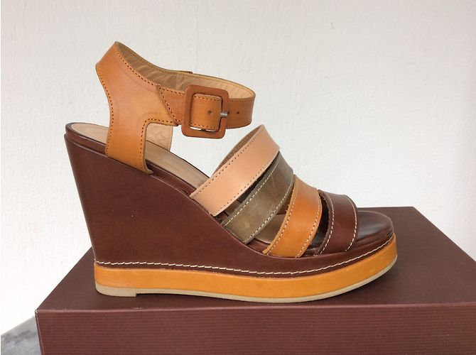 Sandali con zeppa Robert Clergerie in pelle multicolore - vista 2